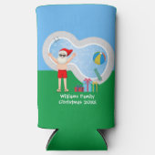 Weihnachten Weihnachten Weihnachtsmann Niedliches  Selters Dosenkühler (Vorderseite)