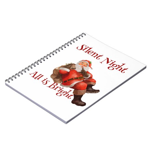 Weihnachten Weihnachten Weihnachtsmann Notizblock (Linke Seite)