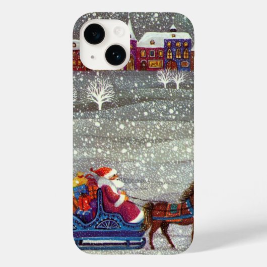 Weihnachten, Weihnachten, Weihnachtsmann, Pferd Op Case-Mate iPhone Hülle (Rückseite)