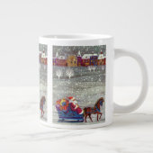 Weihnachten, Weihnachten, Weihnachtsmann, Pferd Op Jumbo-Tasse (Rechts)