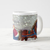 Weihnachten, Weihnachten, Weihnachtsmann, Pferd Op Jumbo-Tasse