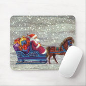 Weihnachten, Weihnachten, Weihnachtsmann, Pferd Op Mousepad (Mit Mouse)