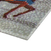 Weihnachten, Weihnachten, Weihnachtsmann, Pferd Op Schneidebrett (Ecke)