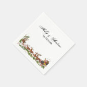 Weihnachten Weihnachten Weihnachtsmann Rentierfisc Serviette (Ecke)