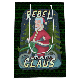 Weihnachten Weihnachten Weihnachtsmann-Spaß Motorr Mittlere Geschenktüte