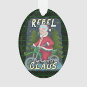 Weihnachten Weihnachten Weihnachtsmann-Spaß Motorr Ornament (Vorderseite)