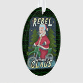 Weihnachten Weihnachten Weihnachtsmann-Spaß Motorr Ornament (Vorderseite)