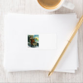 Weihnachten Weihnachten Weihnachtsmann Telescope D Adressaufkleber (Insitu)