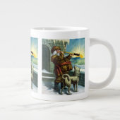 Weihnachten Weihnachten Weihnachtsmann Telescope D Jumbo-Tasse (Rechts)