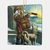 Weihnachten Weihnachten Weihnachtsmann Telescope D Keramikornament (Links)