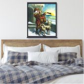 Weihnachten Weihnachten Weihnachtsmann Telescope D Leinwanddruck (Insitu (Schlafzimmer))