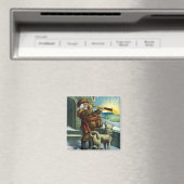 Weihnachten Weihnachten Weihnachtsmann Telescope D Magnet (In Situ (Geschirrspüler))