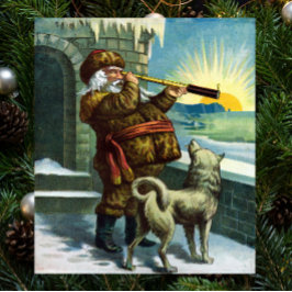 Weihnachten Weihnachten Weihnachtsmann Telescope D Poster