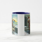 Weihnachten Weihnachten Weihnachtsmann Telescope D Tasse (Zentrum)