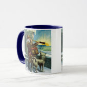 Weihnachten Weihnachten Weihnachtsmann Telescope D Tasse (Vorderseite Links)