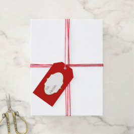 Weihnachten Weihnachten Weihnachtsmann und Kind Pa Geschenkanhänger