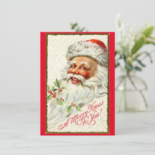 Weihnachten Weihnachten Weihnachtsmann Weihnachtsk (Stehend Vorderseite)