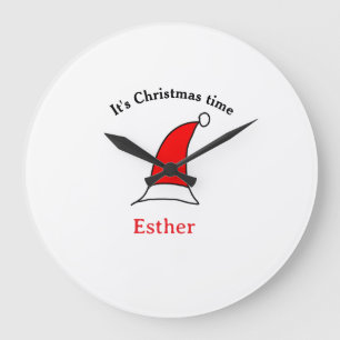 Weihnachten Weihnachten Weihnachtsnamen einfacher  Große Wanduhr