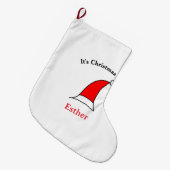 Weihnachten Weihnachten Weihnachtsnamen einfacher Großer Weihnachtsstrumpf (Vorderansicht (hängend))