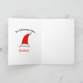 Weihnachten Weihnachten Weihnachtsnamen einfacher  Karte (Innenseite)