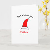 Weihnachten Weihnachten Weihnachtsnamen einfacher Karte (Gelbe Blume)