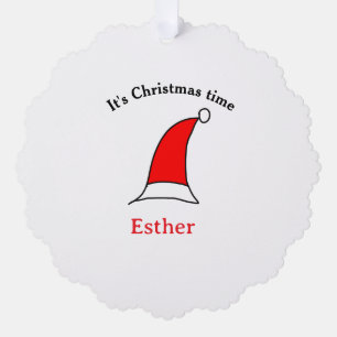 Weihnachten Weihnachten Weihnachtsnamen einfacher  Ornament Karte