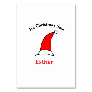 Weihnachten Weihnachten Weihnachtsnamen einfacher Tischnummer