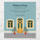 Weihnachten Weihnachten Weinetikett (Einzelnes Label)