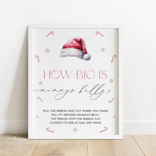Weihnachten Weihnachten Wie groß ist Mama's Bauchs Poster
