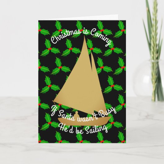 Weihnachten Weihnachten würde segeln (Vorderseite)