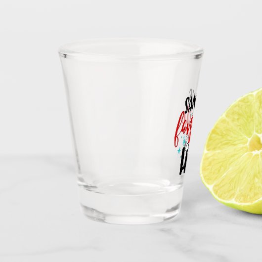 Weihnachten: Weihnachten zum Favoriten Schnapsglas (Links)