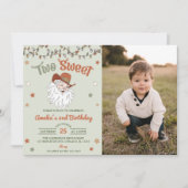 Weihnachten Weihnachten Zwei Süße 2. Geburtstag Pa Einladung (Vorderseite)