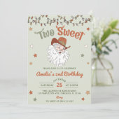 Weihnachten Weihnachten Zwei Süße 2. Geburtstag Pa Einladung (Stehend Vorderseite)