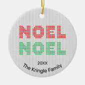 Weihnachten Weihnachts-Foto Keramik Ornament (Vorne)