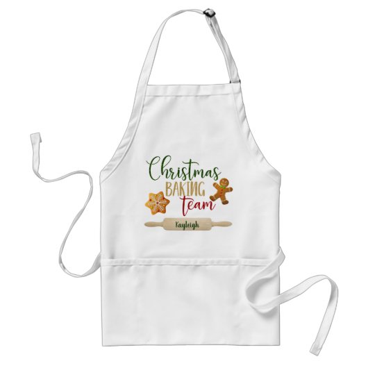 Weihnachten - "Weihnachtsbackteam" - Persönlich ge Schürze (Vorne)