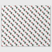 Weihnachten - Weihnachtsbaum - Niedlich Geschenkpapier (Flach)