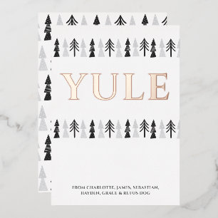 Weihnachten Weihnachtsbaum Personalisiert Folien Feiertagskarte