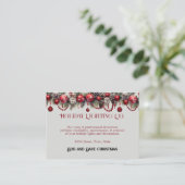 Weihnachten, Weihnachtsbeleuchtung, Dekorationen, Visitenkarte (Stehend Vorderseite)