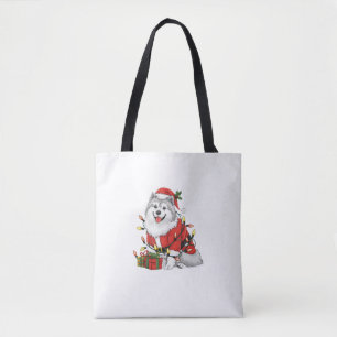Weihnachten - Weihnachtsbeleuchtung - Samoyed Dog Tasche