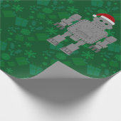 Weihnachten Weihnachtsclaus Robotergeschenke präse Geschenkpapier (Ecke)