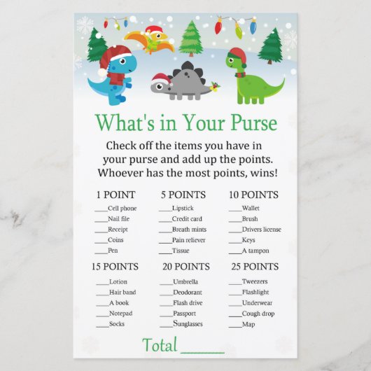 Weihnachten Weihnachtsdinosaurier Was ist in deine (Vorderseite)