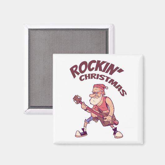 Weihnachten, Weihnachtsfeier mit Gitarre Invita Magnet (Vorderseite/Rückseite)