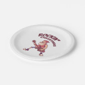 Weihnachten, Weihnachtsfeier mit Gitarre Invita Pappteller (Schrägansicht)