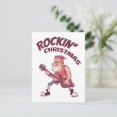 Weihnachten, Weihnachtsfeier mit Gitarre Invita Postkarte (Stehend Vorderseite)