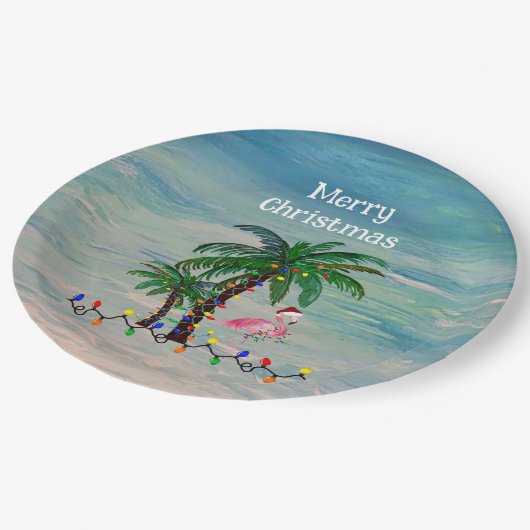 Weihnachten Weihnachtsfeier Pappteller (Schrägansicht)