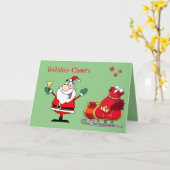 Weihnachten Weihnachtsfeier Sonnenschein Cocktail Karte (Gelbe Blume)