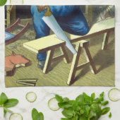 Weihnachten, Weihnachtsfeiertag, Gebäude Spielzeug Geschirrtuch (Gefaltet)