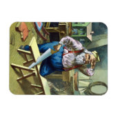 Weihnachten, Weihnachtsfeiertag, Gebäude Spielzeug Magnet (Horizontal)