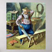 Weihnachten, Weihnachtsfeiertag, Gebäude Spielzeug Poster (Vorne)