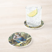 Weihnachten, Weihnachtsfeiertag, Gebäude Spielzeug Untersetzer (Seite)